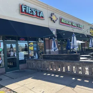 Outside - New Sign &amp; Name and Patio view