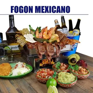 a table full of food