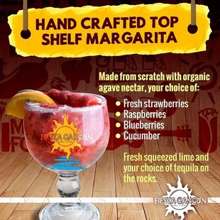 hand crafted top shelf margarita