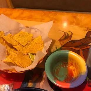 Salsa and Chips are delicious!