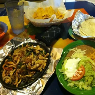 Chicken fajitas