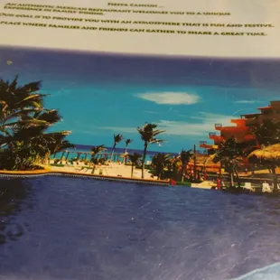The menu