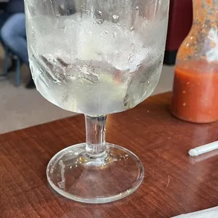 This glass has been sitting empty for 30 minutes at the end of my table. I won't be back.