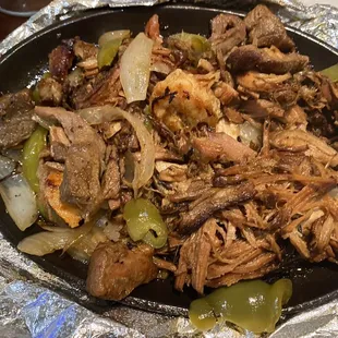 Carnitas are awesome - a bit overcooked but v good