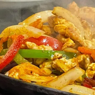 Chicken fajitas