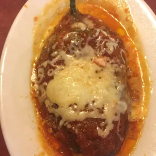 The chile relleno with cheese! It's super yummy!