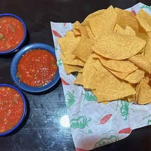 tortillas and salsa