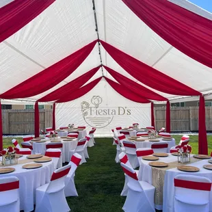 Partial draping available