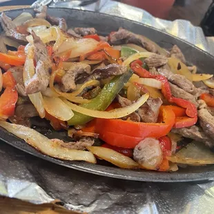 Steak fajitas