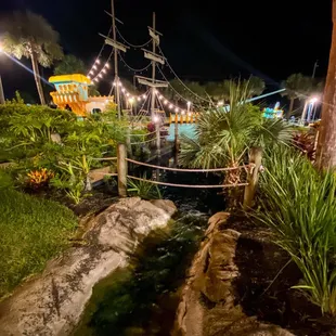Ship at the mini golf spot
