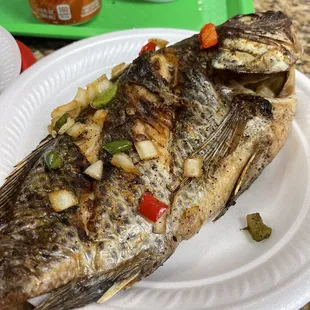 grilled fish, fish, food, seafood, grilled seafood