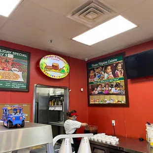 a man preparing food