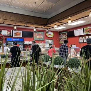 customers at the counter