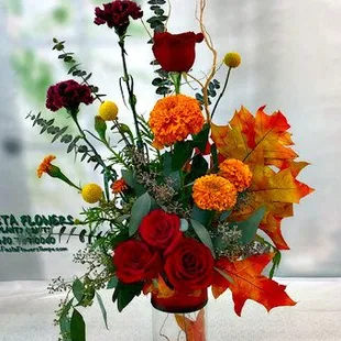 A new custom fall arrangement coming to the website soon!
