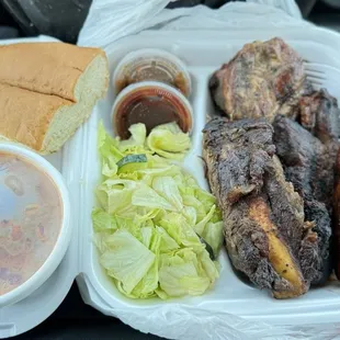 Combo plate. The BEST BBQ in town!