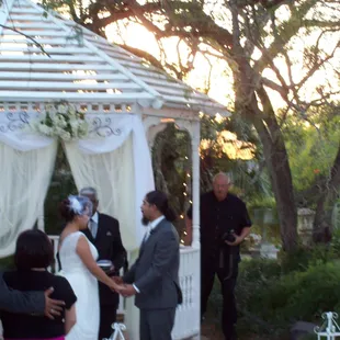 Outdoor Garden Wedding Ceremony