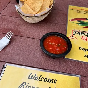 a place setting for a meal