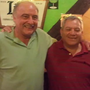 old friends Mike and Javier Mendes