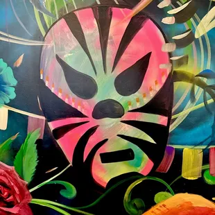 a painting of a cat