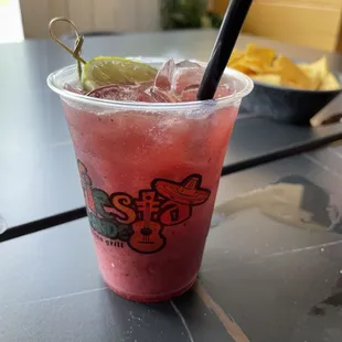 Blueberry margaritas to go !