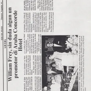 a black and white newspaper article