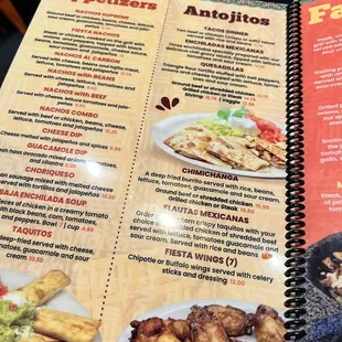 menu, burritos and wraps