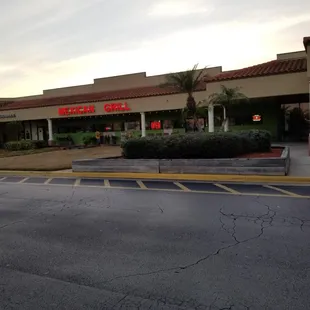 Restaurant is located in strip mall