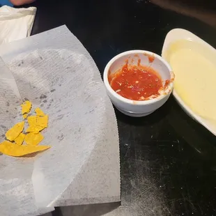 They never come back for chip or drink refills.