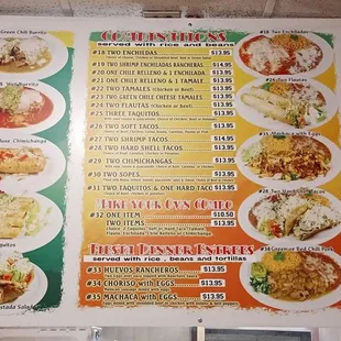 Menu as of 1/7/24