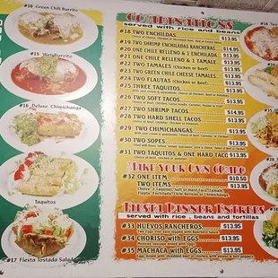 Menu as of 1/7/24