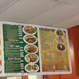 Updated menu May 2023