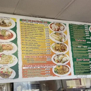 Menu/prices as of 9/3/23