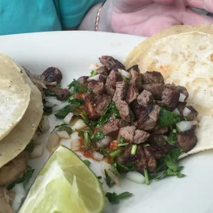 Carnitas Carne Asada Tacos