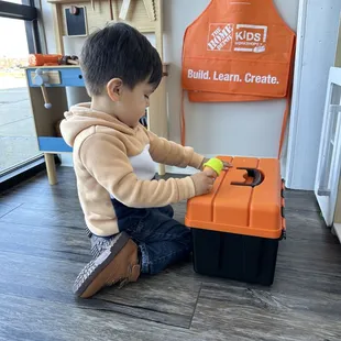 They have a Home Depot section with a lot of tools