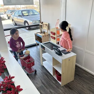 Shopping at the grocery store