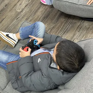 They have 2 Nintendo switch and a PlayStation to play.