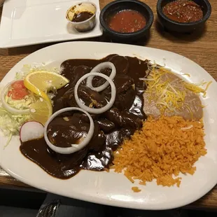 Absolutely delicious pollo en mole!