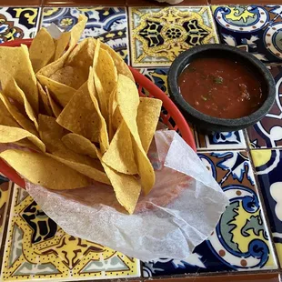 Warm homrmade chips!