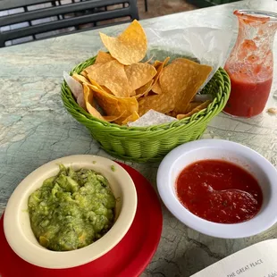 guacamole and chips