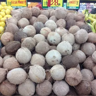 coconuts and bananas