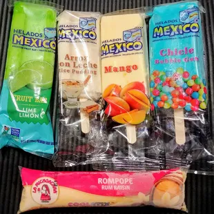 a variety of mexican snacks