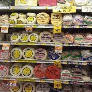 Variety Mexican cheese. It was cool seeing some I had never seen before.