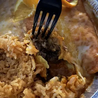 #2 DOS ENCHILADAS ROJAS