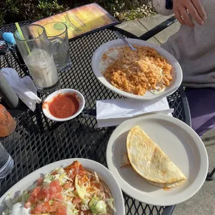 Burrito Relleno and a Maya Quesadilla