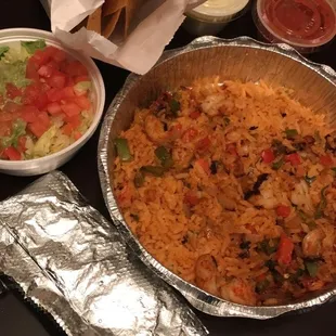 Arroz con Camarones - delicious - considerate packing