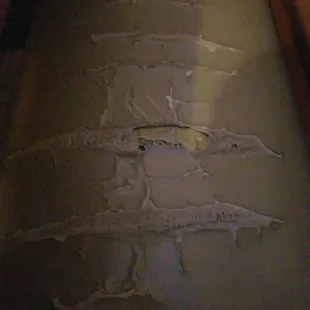 This seat has seen better days.