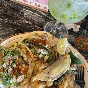 Tacos and Jalapeño Margarita
