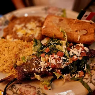 Crispy chili and chimichanga