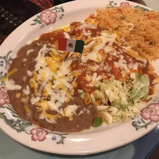 Cheese and Onion Enchilada