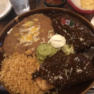 Mole Chimichangas